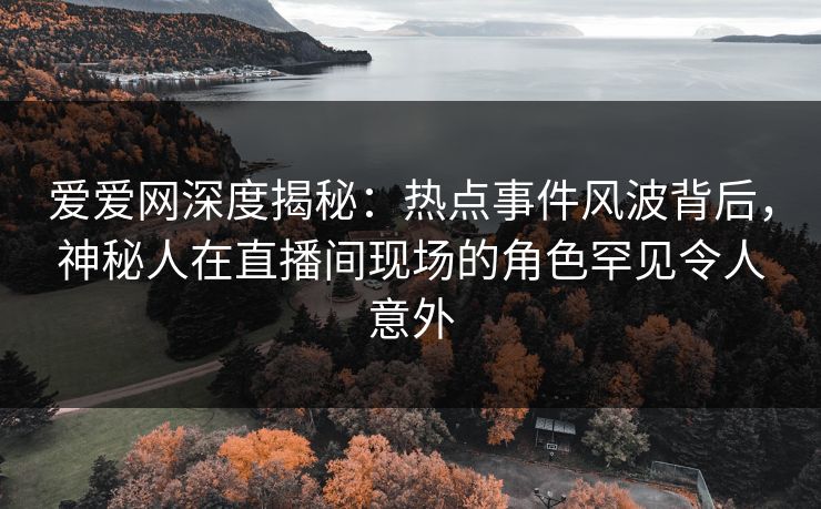 爱爱网深度揭秘：热点事件风波背后，神秘人在直播间现场的角色罕见令人意外