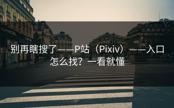 详细阅读:别再瞎搜了——P站(Pixiv)——入口怎么找?一看就懂 别再瞎搜了——P站(Pixiv)——入口怎么找?一看就懂